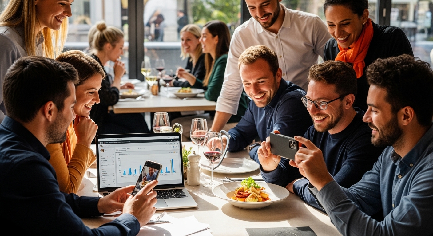 restaurant social media teamwork