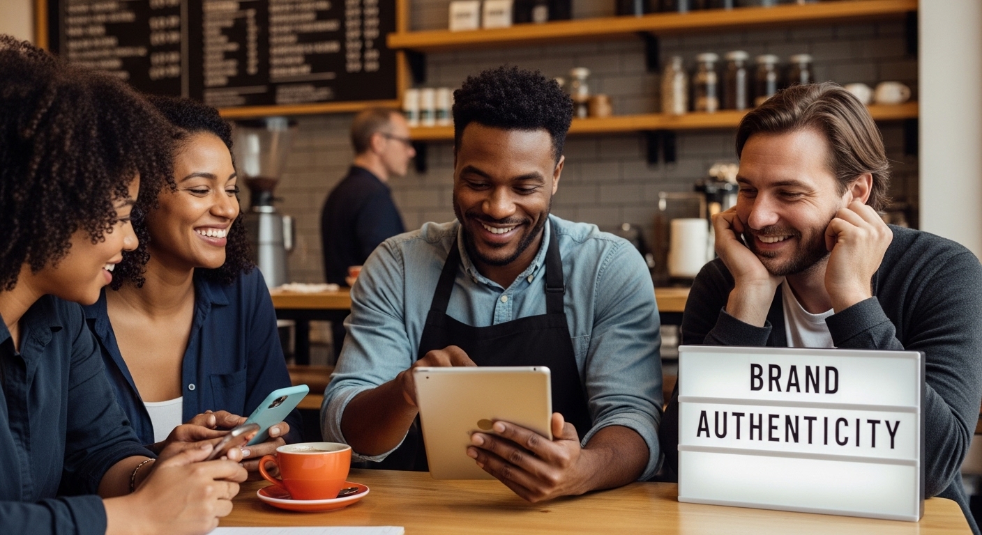 digital brand authenticity cafe