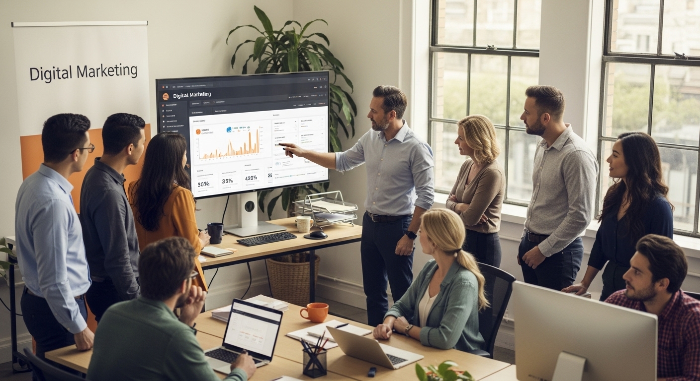 people digital marketing workspace