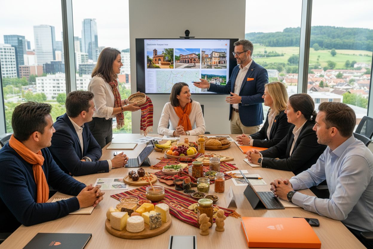 regional branding teamwork, local marketing strategies, collaborative business meeting