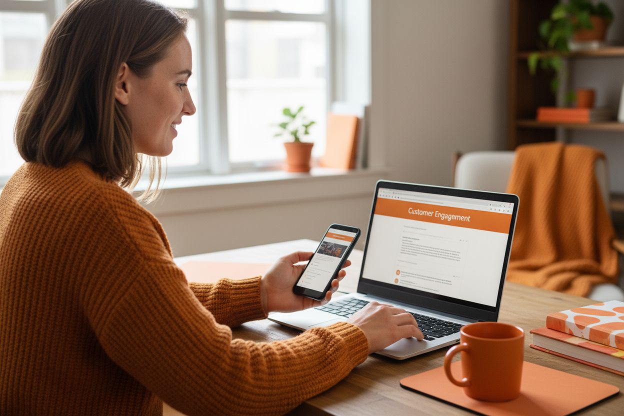 reading marketing email home