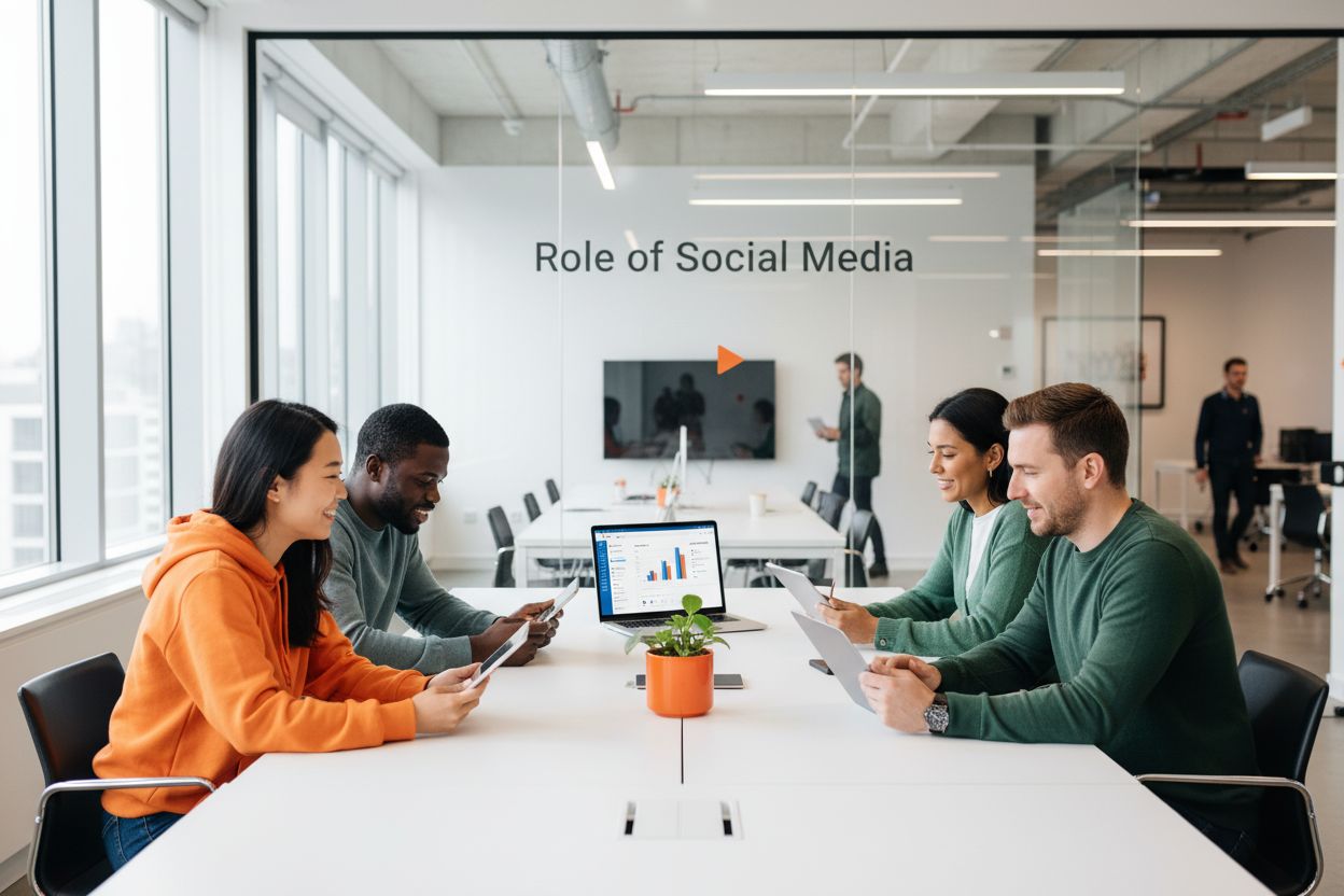 role of social media business