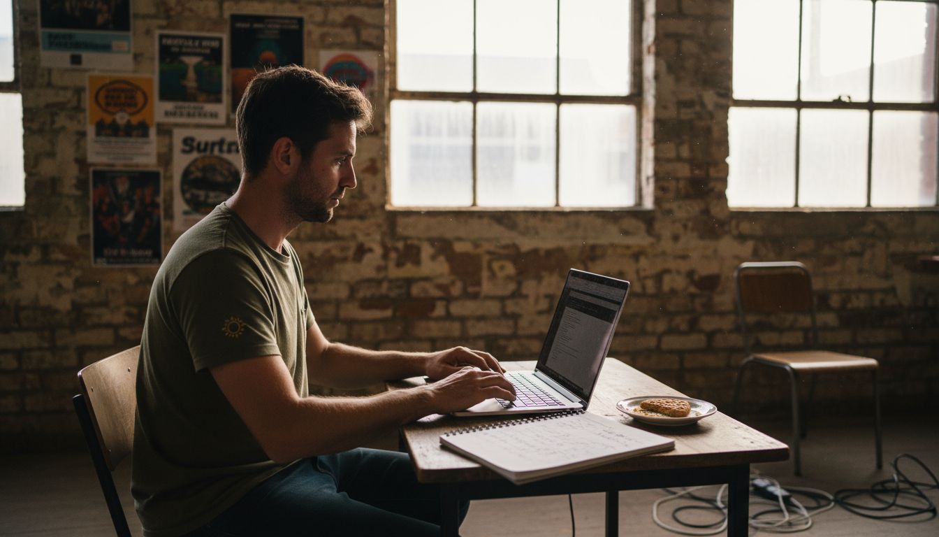 Businessman planning digital marketing for SME