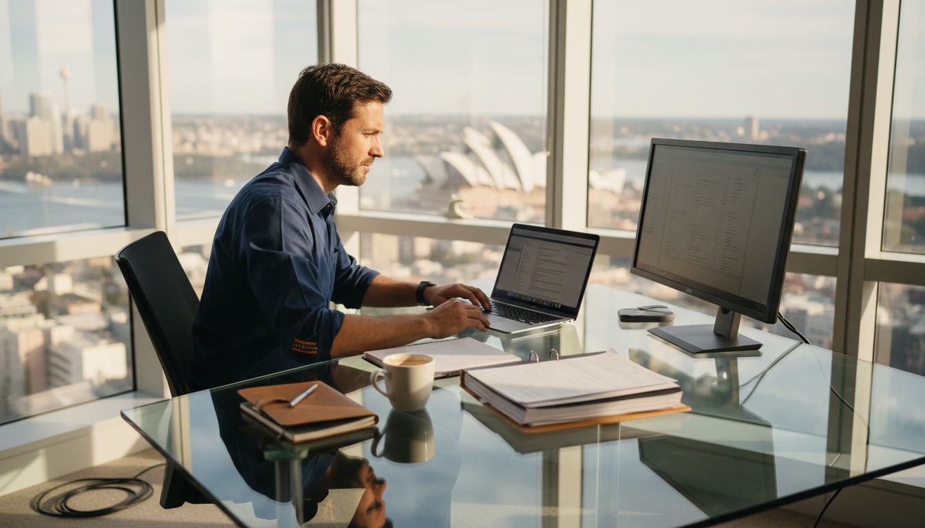 Digital marketing professional in Sydney office