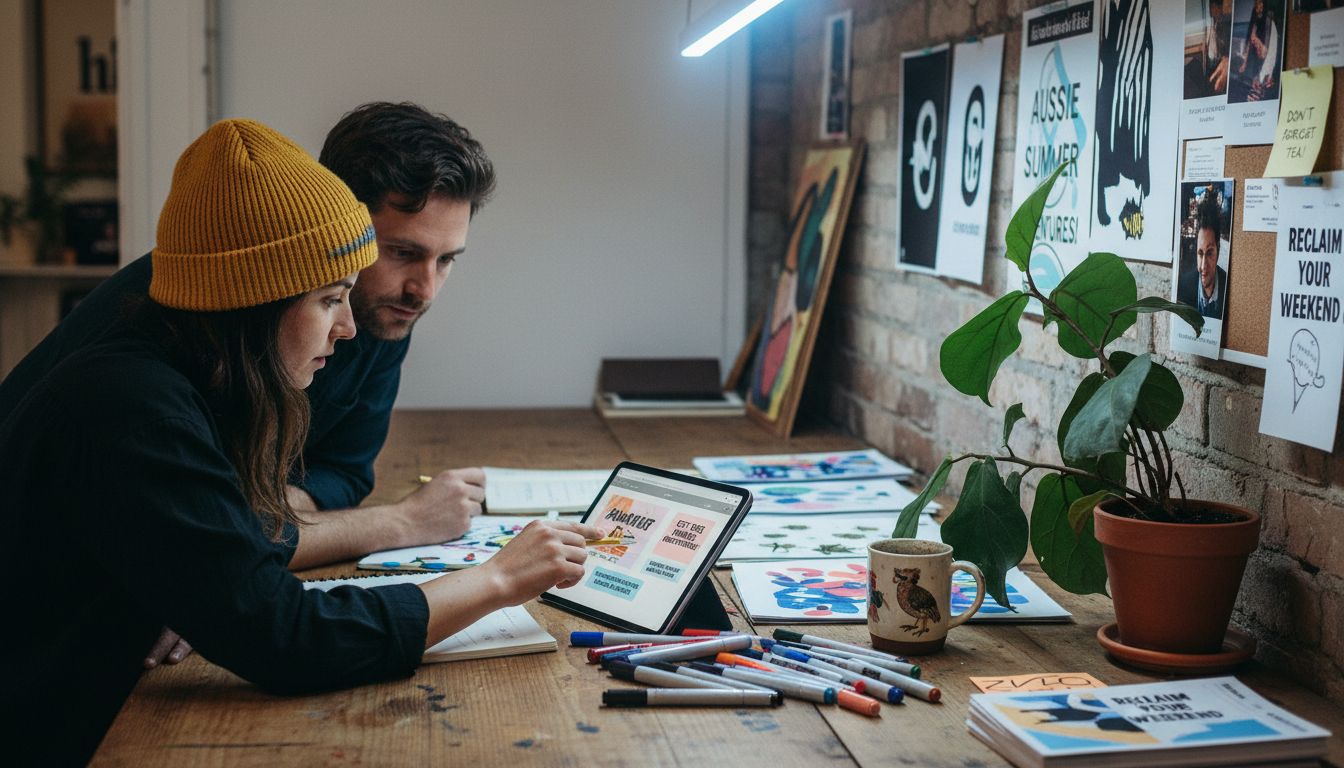 Creative team planning marketing campaign