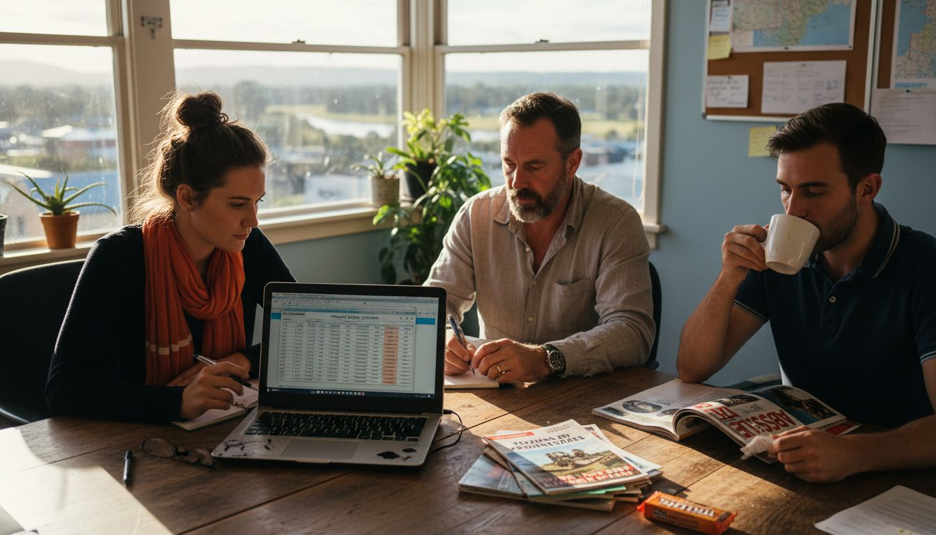 Regional marketing team in office meeting