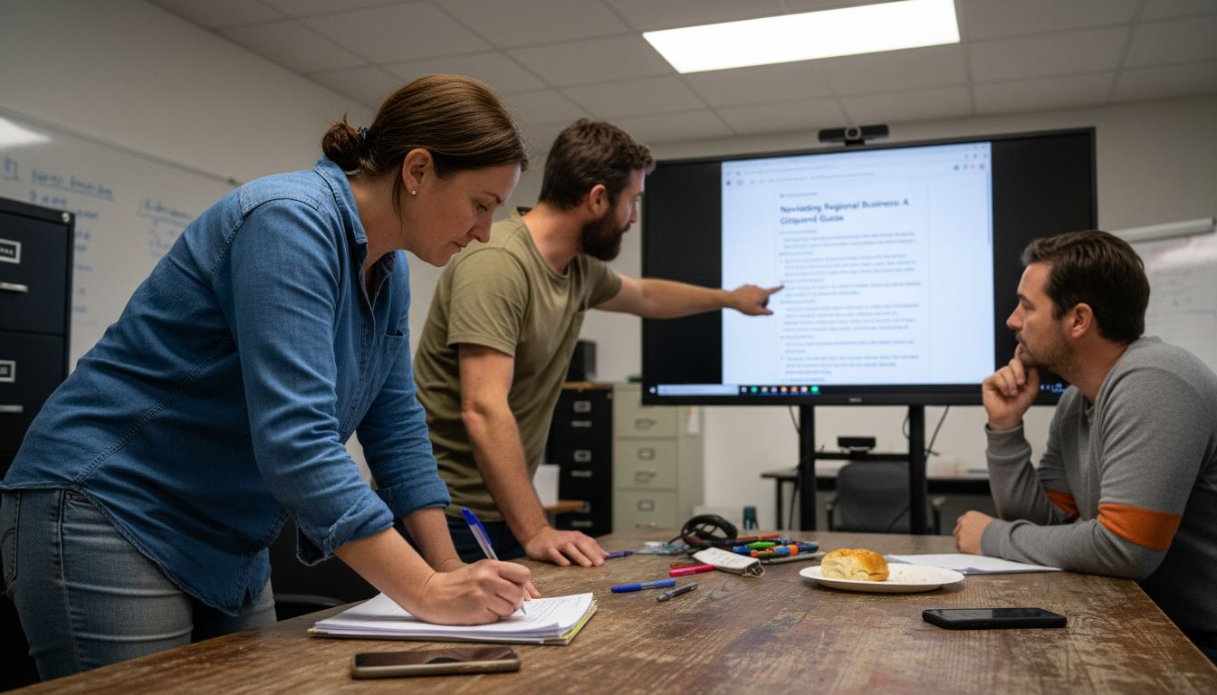 Gippsland team discusses blog content