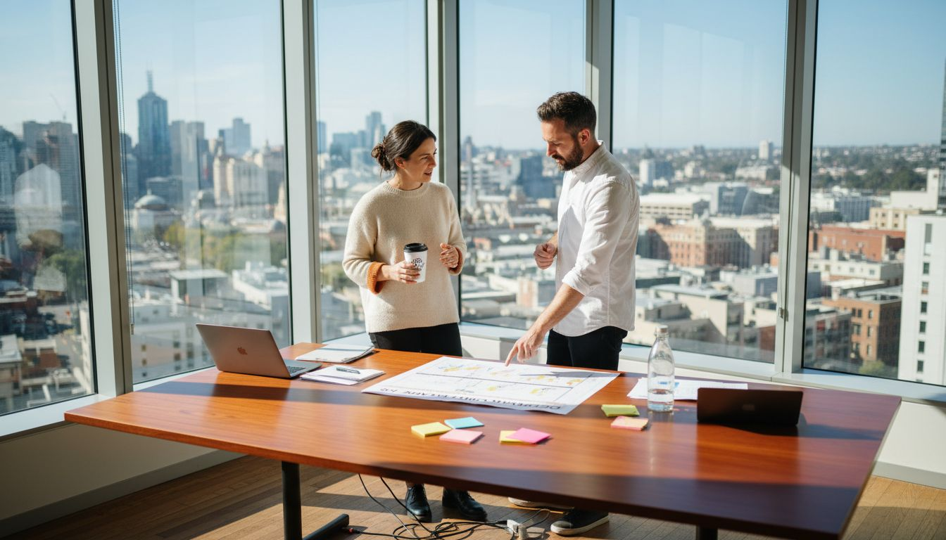 Melbourne advertising agency with city views