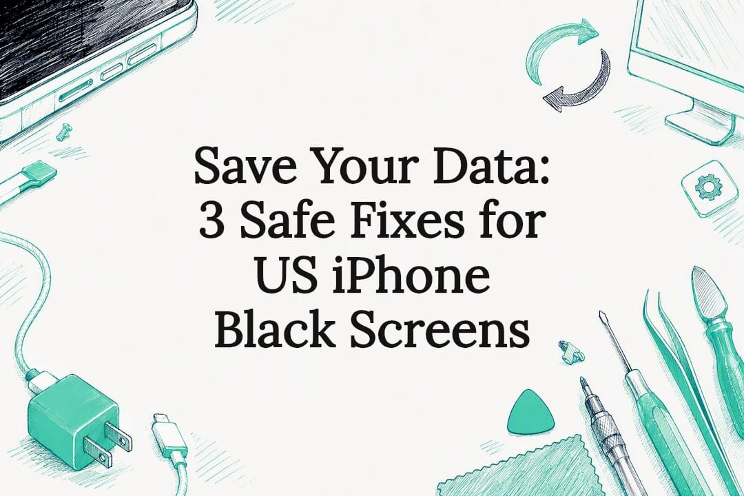 Save Your Data: 3 Safe Fixes for US iPhone Black Screens