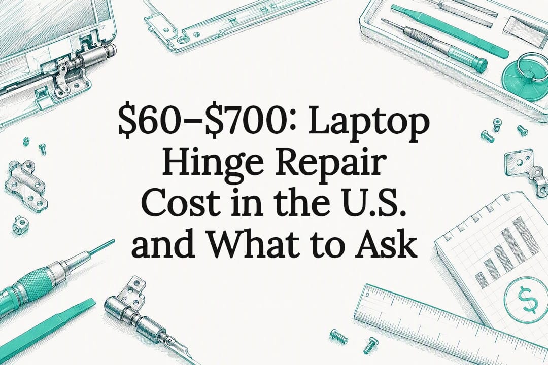 $60–$700: Laptop Hinge Repair Cost in the U.S. and What to Ask