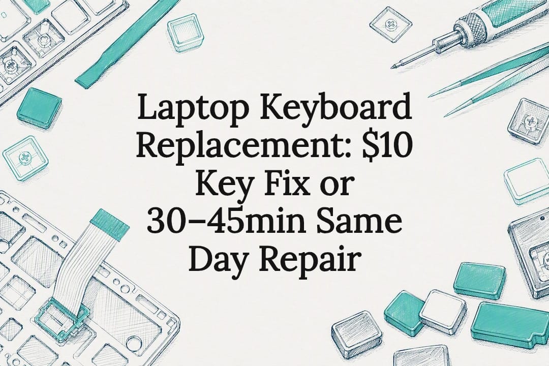 Laptop Keyboard Replacement: $10 Key Fix or 30–45min Same Day Repair