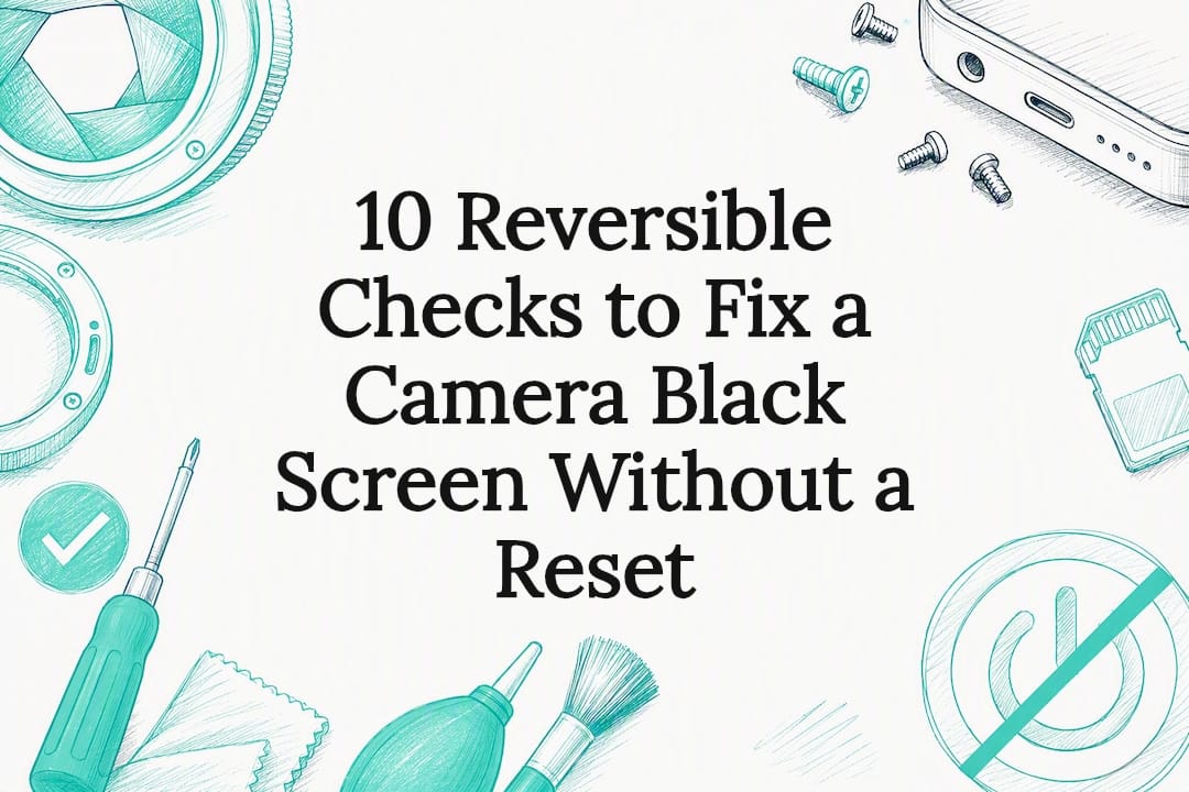 10 Reversible Checks to Fix a Camera Black Screen Without a Reset