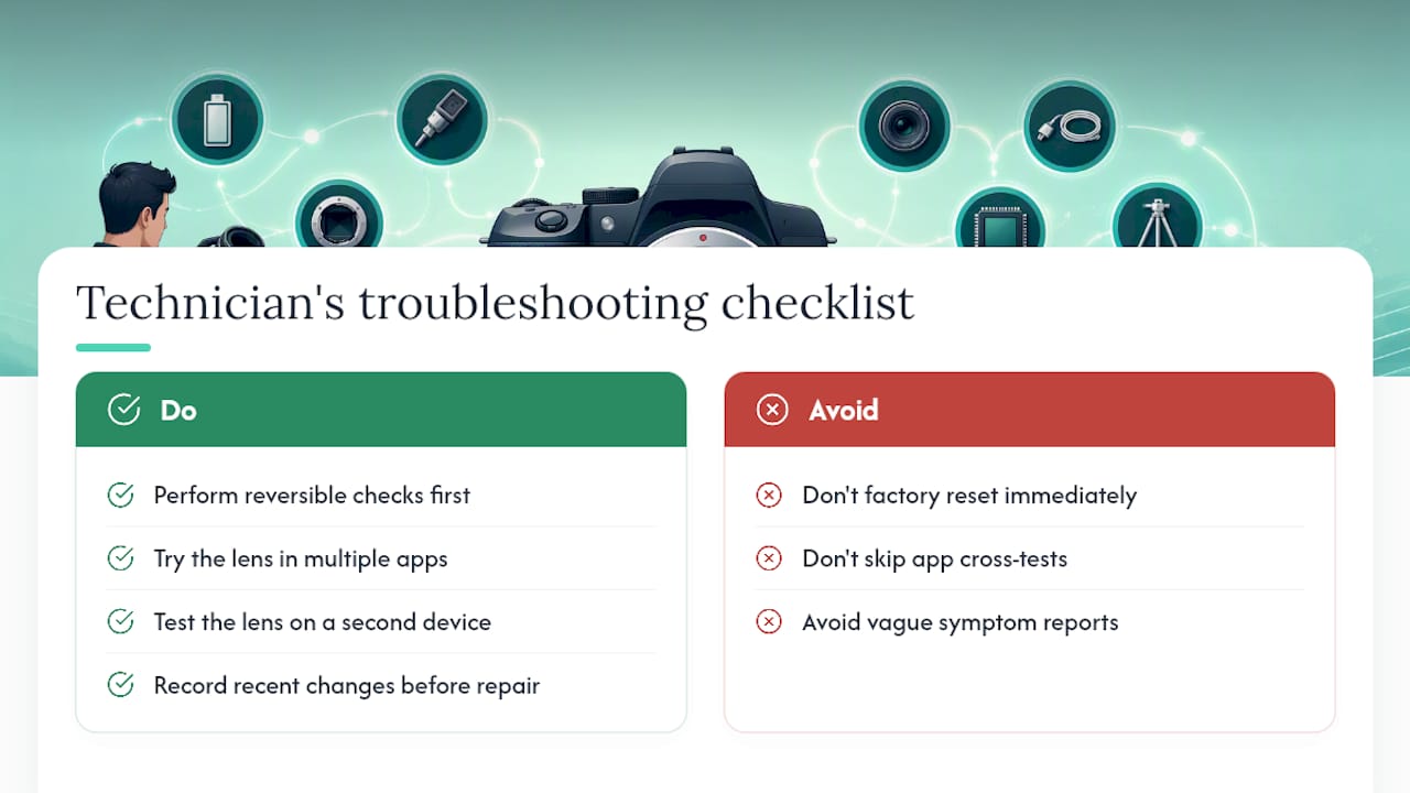 A Technician's Take on Black Screen Troubleshooting — overview diagram