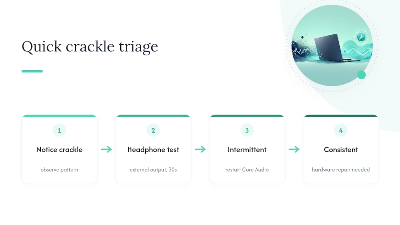 Software versus hardware crackle paths