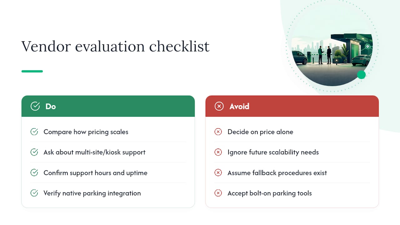 What to Look for in a Visitor-Management Vendor — overview diagram
