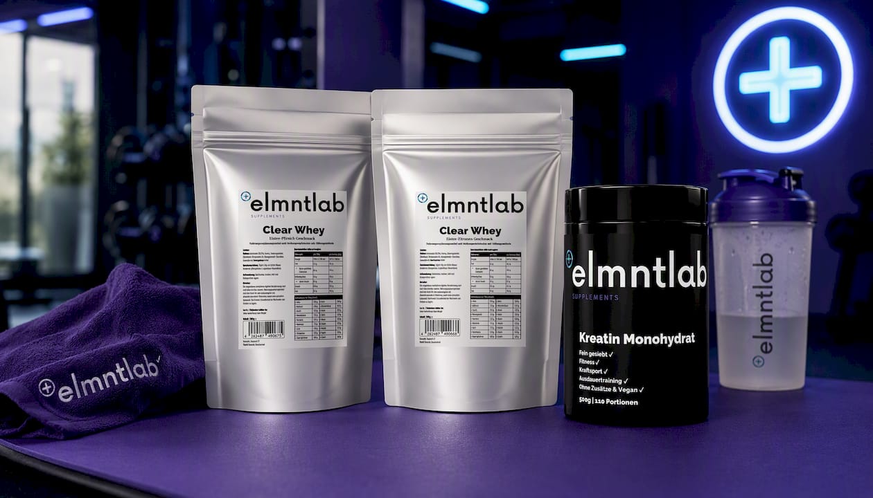 Clear Whey Protein Eistee Pfirsich 500 g – Whey Isolat | elmntlab