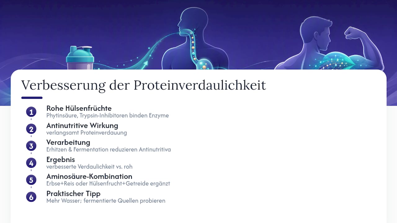 Verarbeitung und Kombination steigern die Proteinqualität