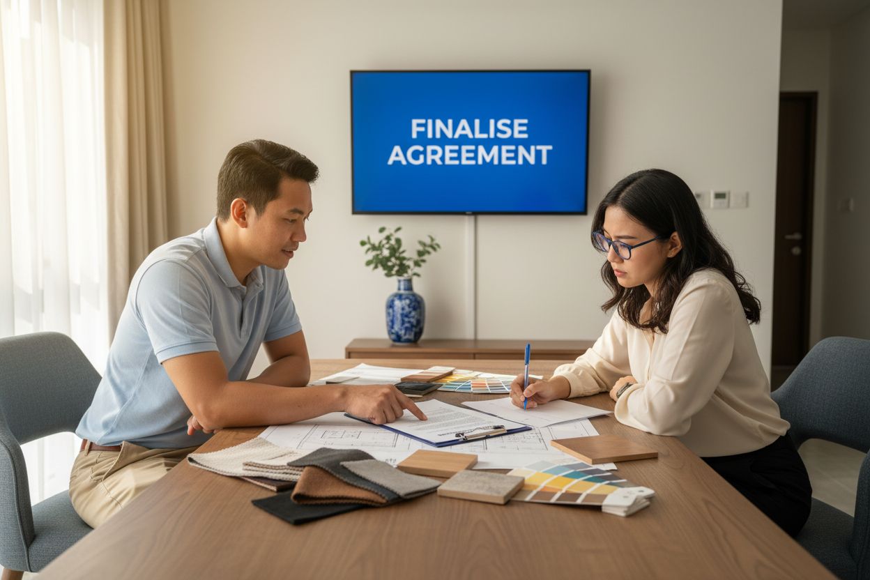 finalise agreement contractor
