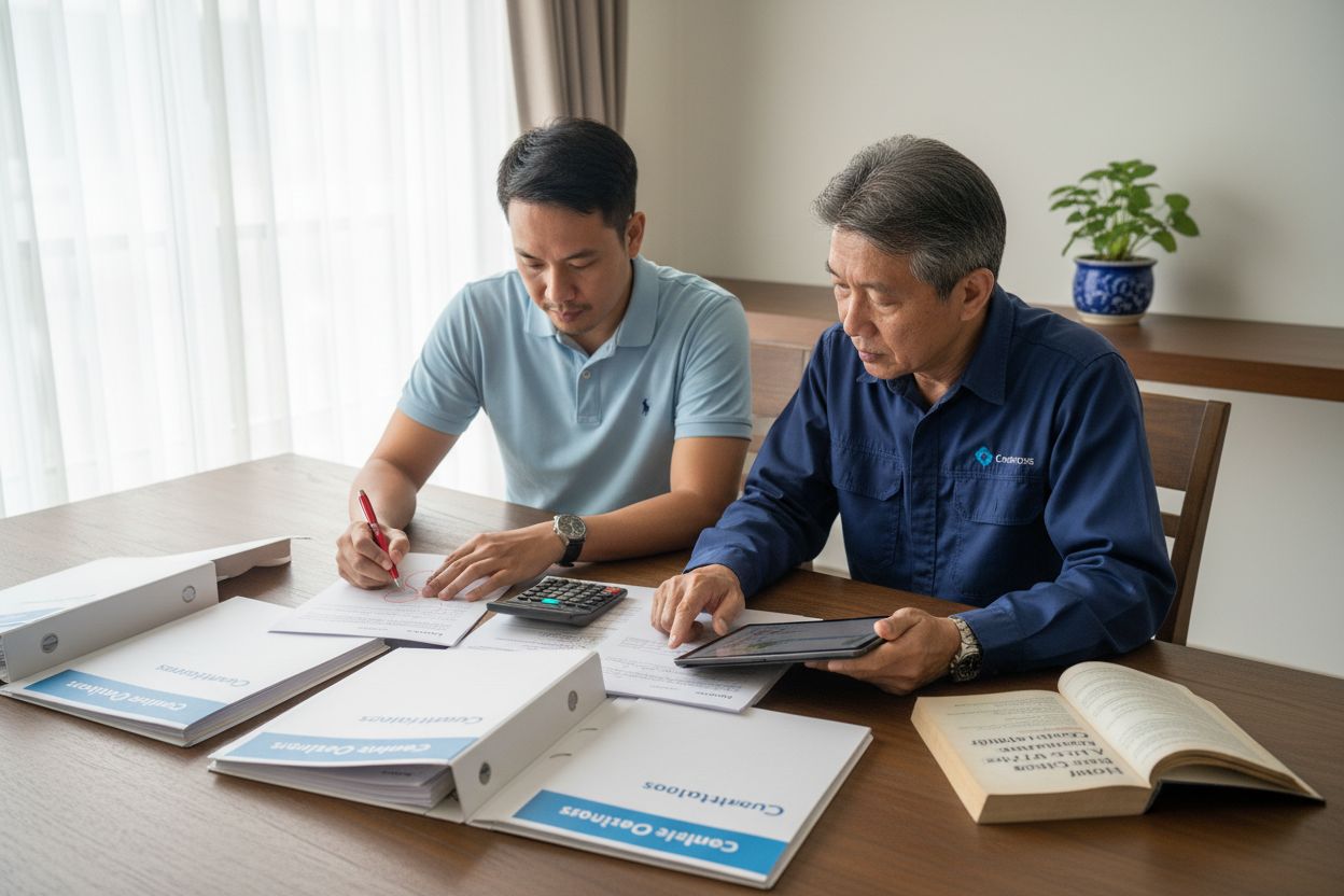 quotation comparison, contractor selection