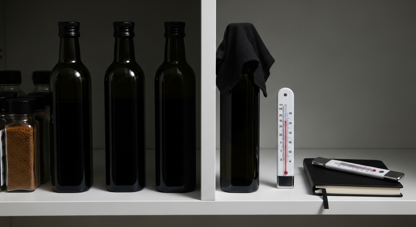 olio scelto conservazione dispensa