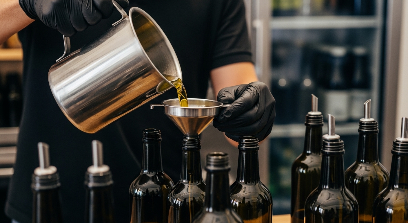imbottigliamento olio extravergine