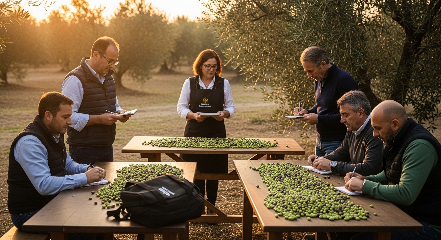 controllo qualità produzione olio