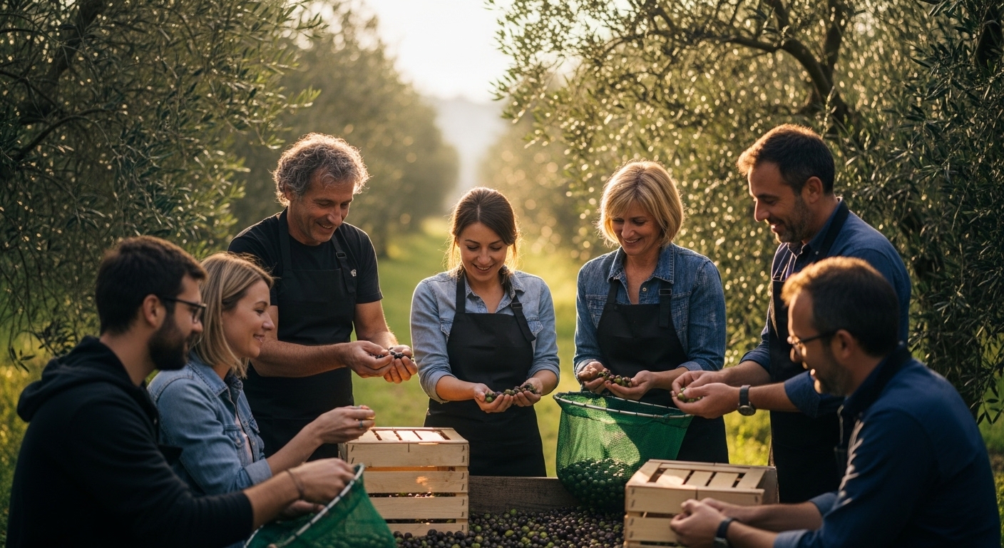 raccolta olive sostenibile