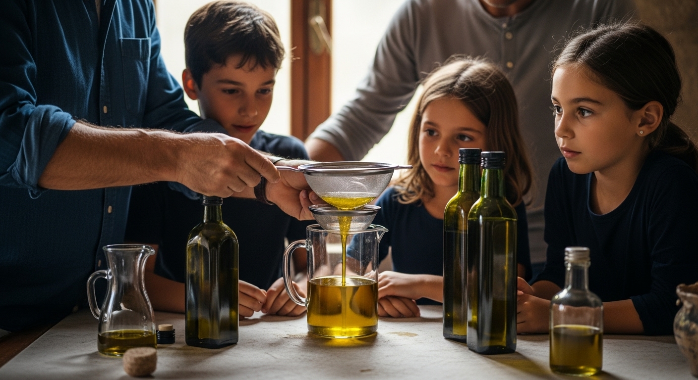 filtraggio olio casa