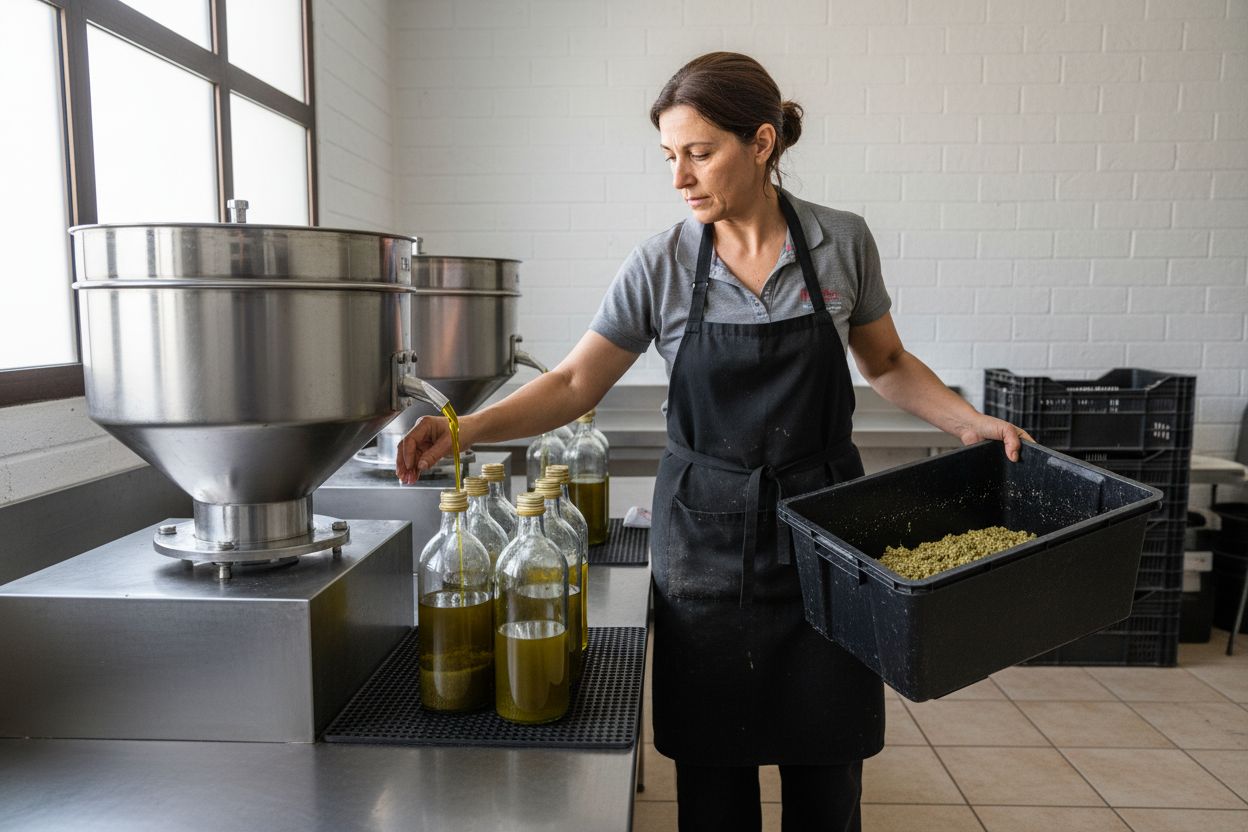 olio artigianale separazione processo