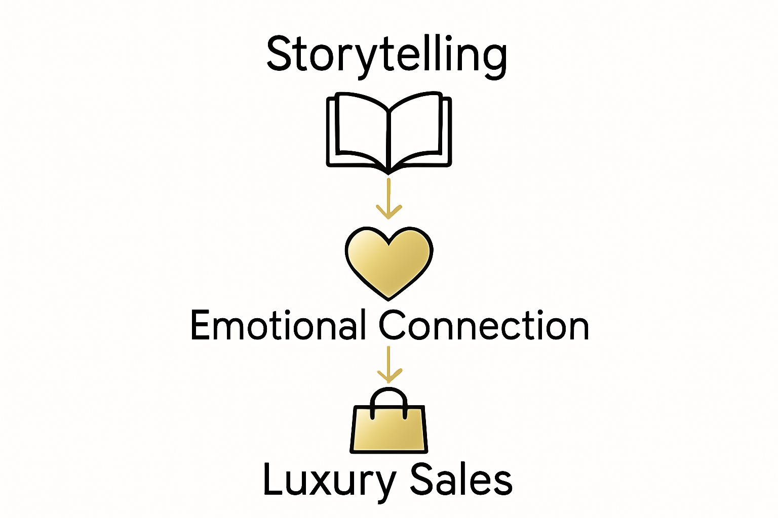 Storytelling Drives Sales: Complete Guide for Luxury Brands Infographic showing storytelling boosting luxury sales