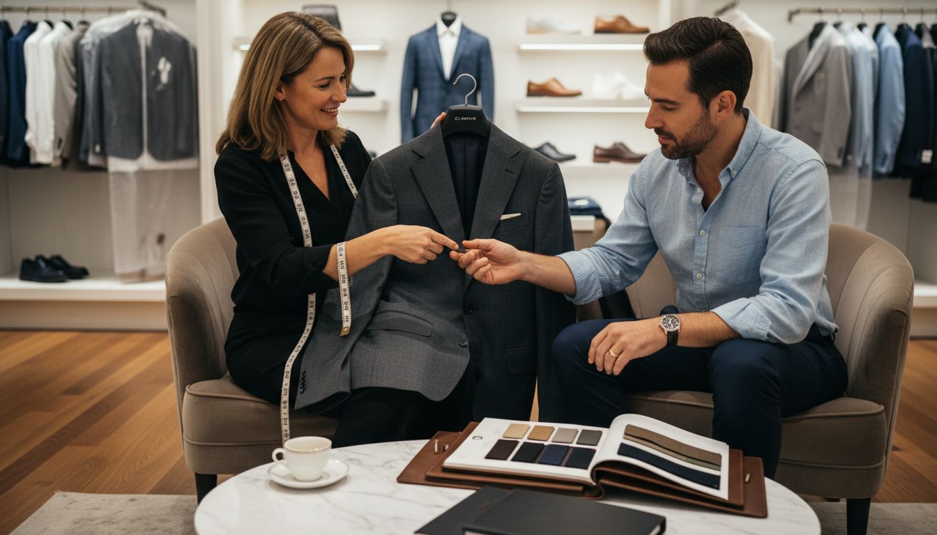What Is Luxury Customer Experience? Complete Guide Personal shopper presenting jacket to client