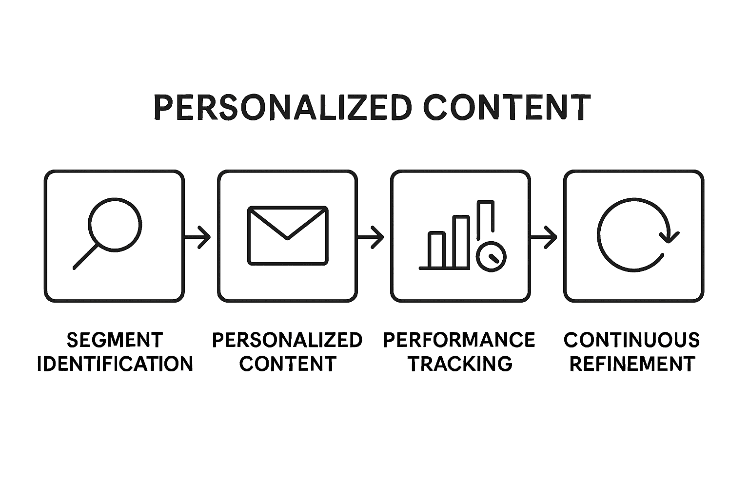 Luxury email segmentation testing flowchart