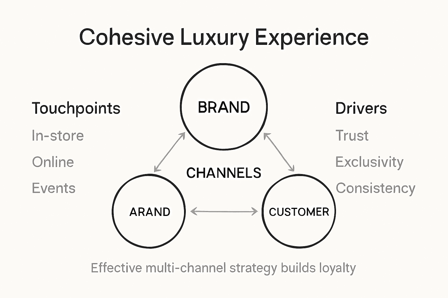 Infographic of luxury channel strategy