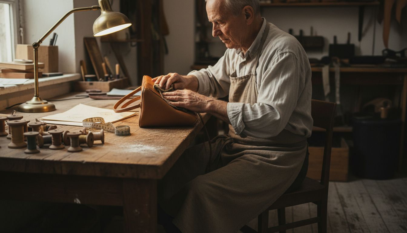 Why Niche Positioning Matters in Luxury Marketing Artisan handcrafting luxury leather handbag