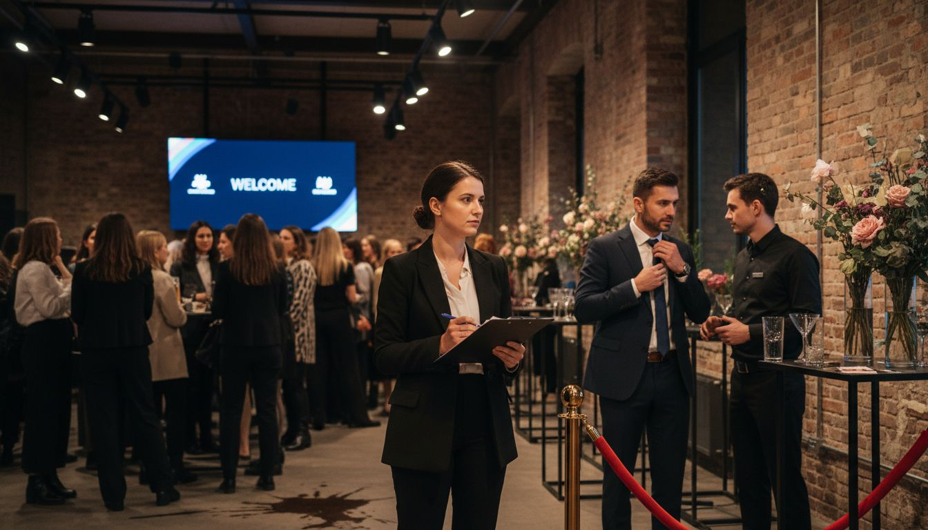 Guests entering fashion luxury pop-up