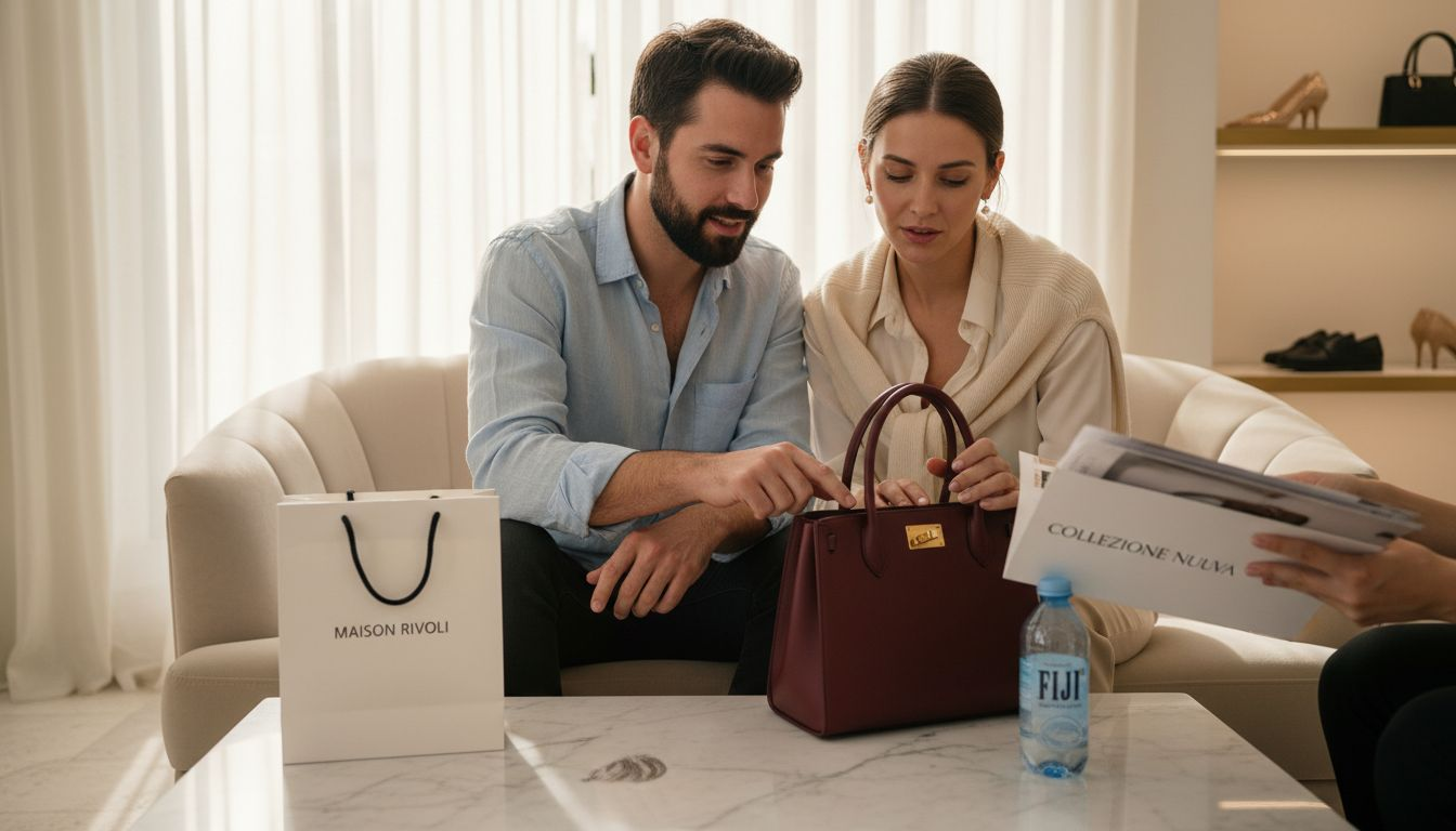 Couple reacts emotionally to luxury shopping