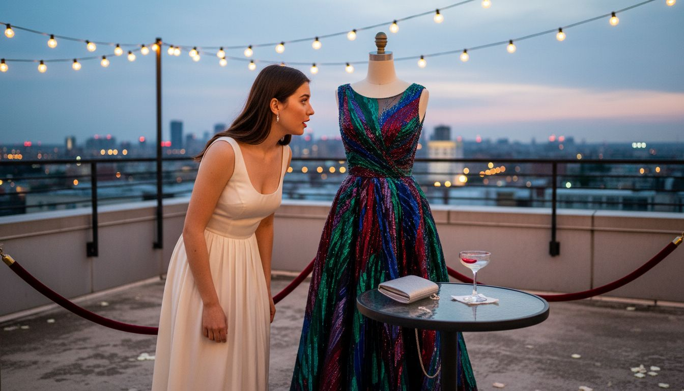 Private rooftop fashion event exclusivity scene