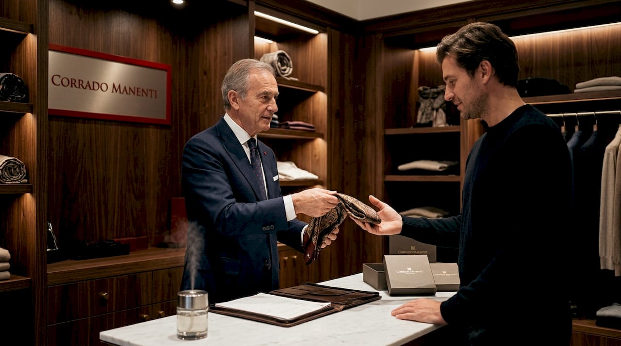 Manager presents luxury multisensory branding