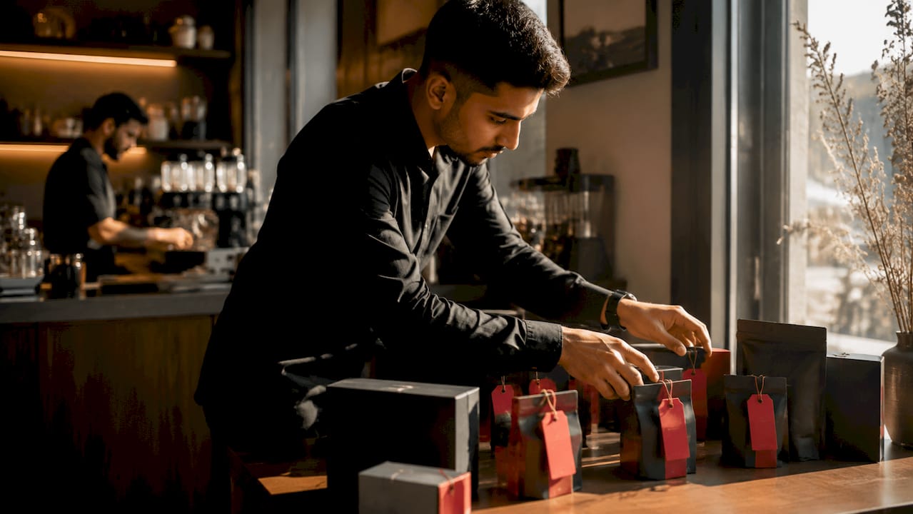 What Is Scarcity Marketing? A Strategist's Guide Man arranging limited edition product display
