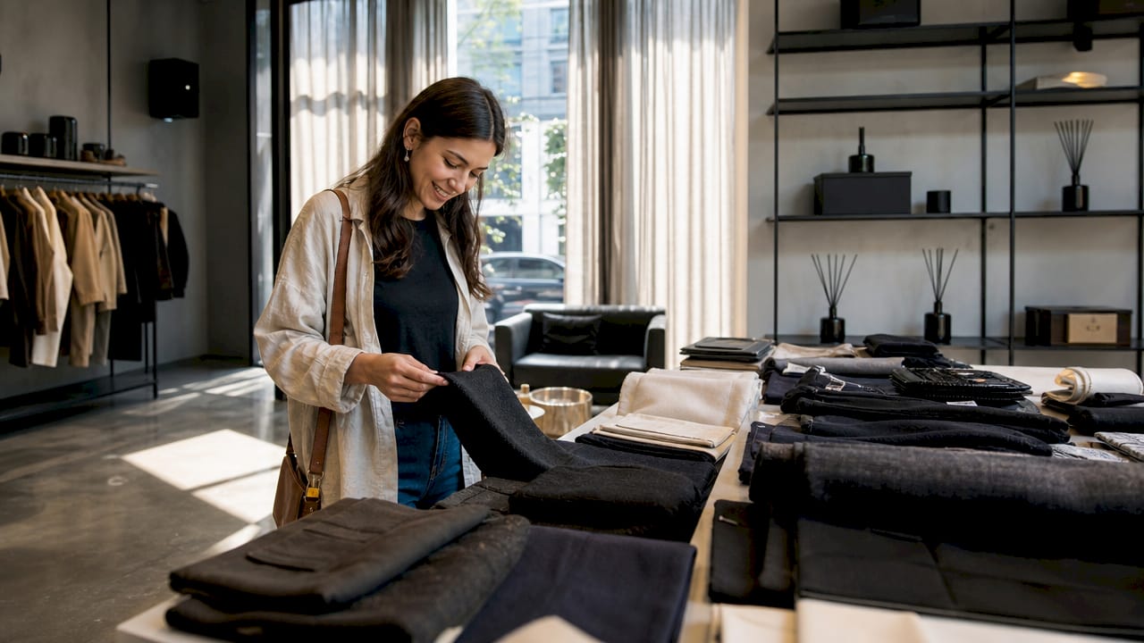 The Role of Psychology in Retail Experiences Shopper engaging multisensory retail experience