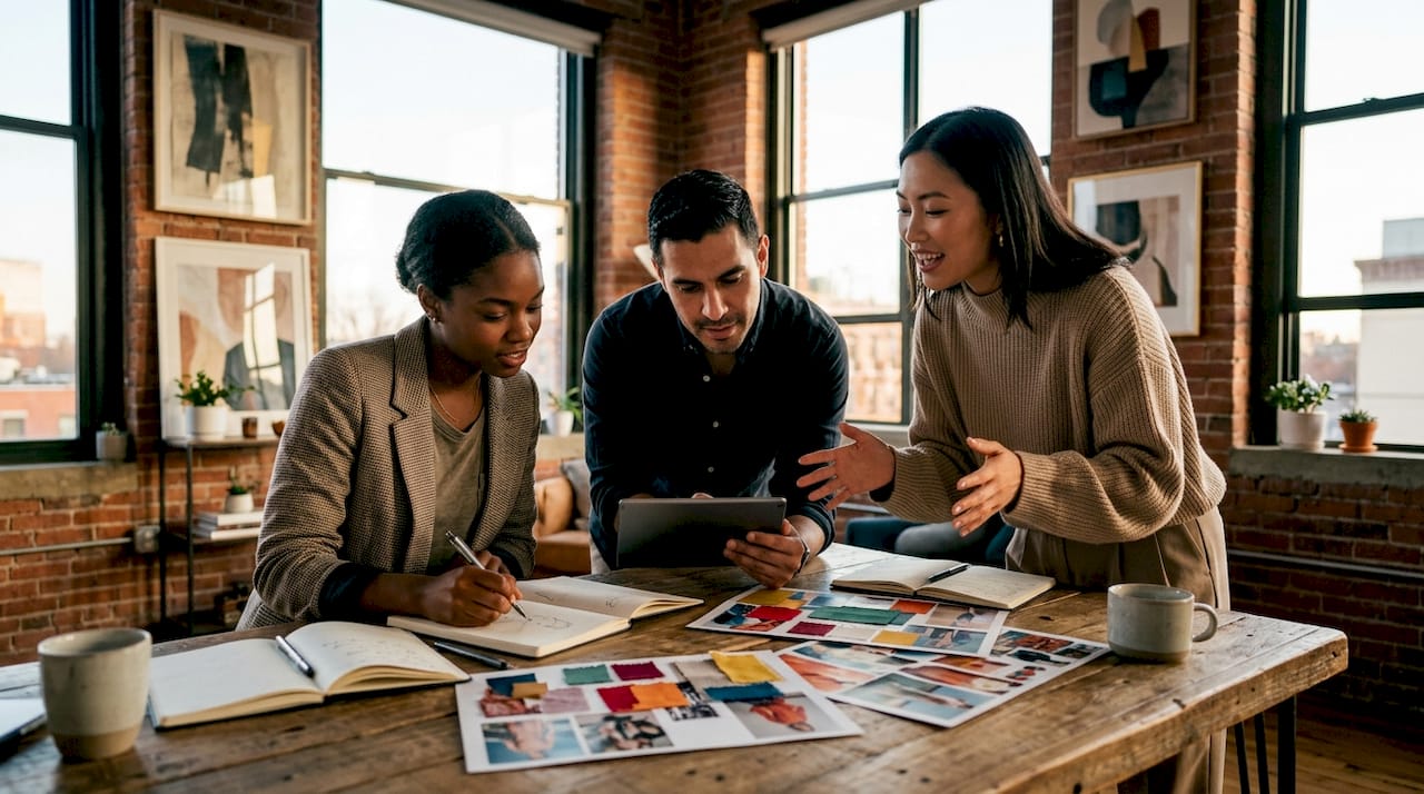 Global Fashion PR Campaign Types: The 2026 Guide Fashion PR team collaborating on campaign ideas