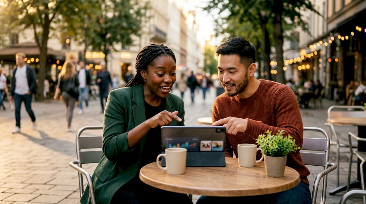 The Role of Influencer Partnerships in Luxury Marketing Two professionals planning luxury influencer campaign