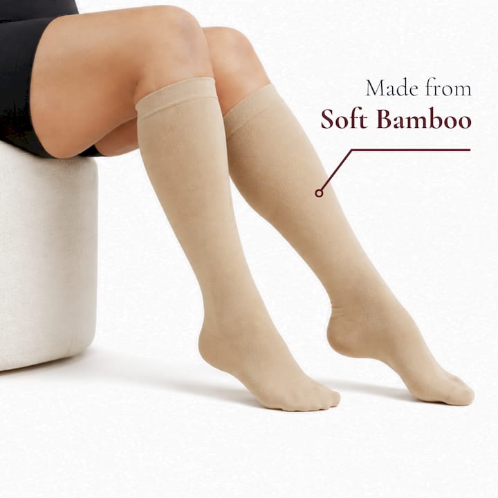 Movira™ Bamboo Wide Calf Compression Socks