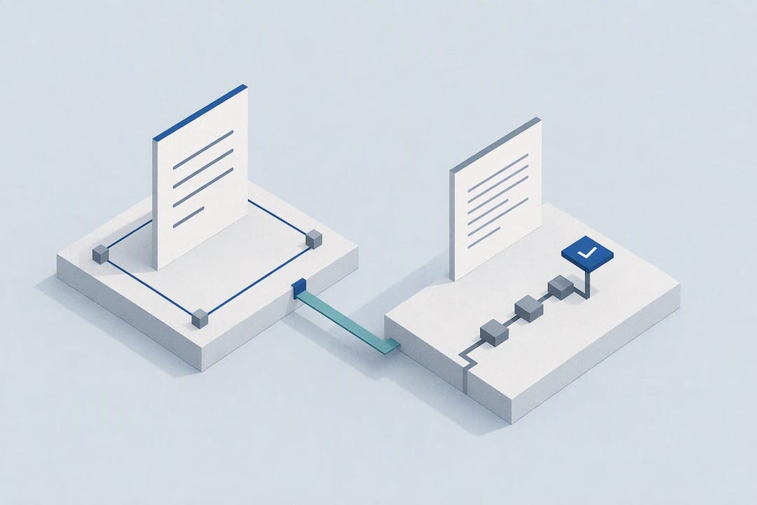 Isometric policy and procedure audit illustration