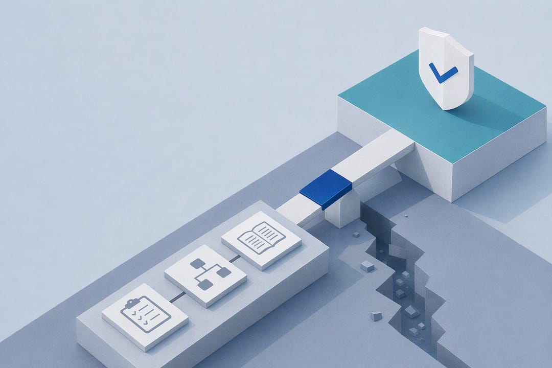 Isometric illustration of verified operational continuity
