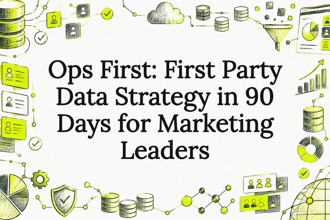 Plexo illustration for Ops First: First Party Data Strategy in 90 Days for Marketing Leaders