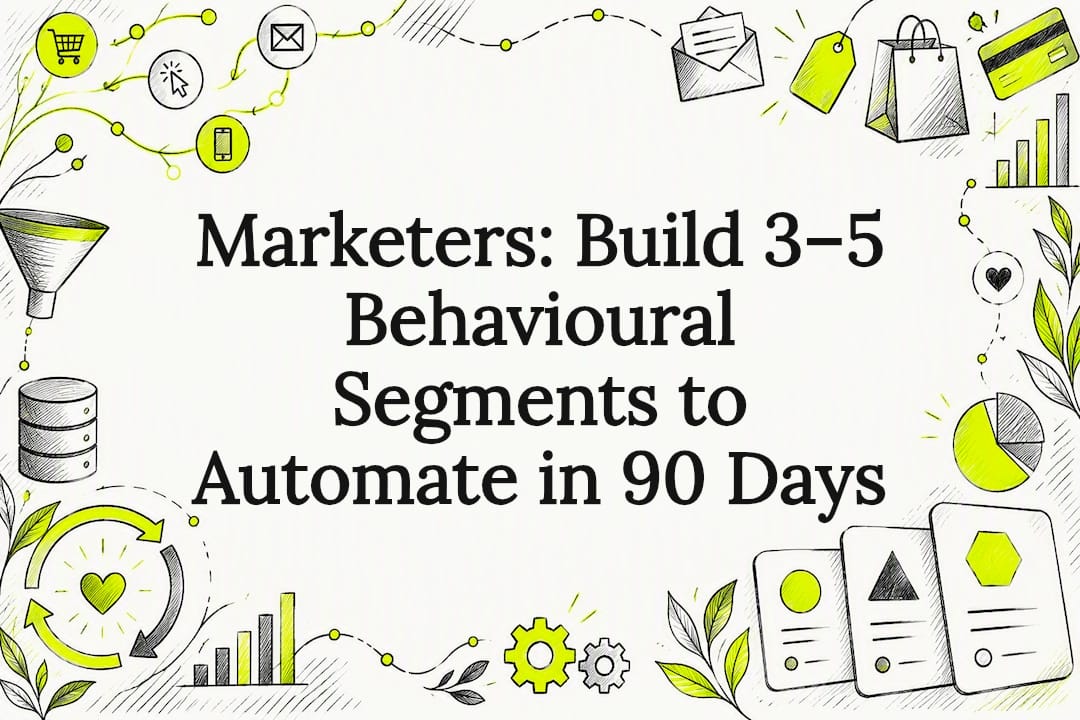 Plexo illustration for Marketers: Build 3–5 Behavioural Segments to Automate in 90 Days