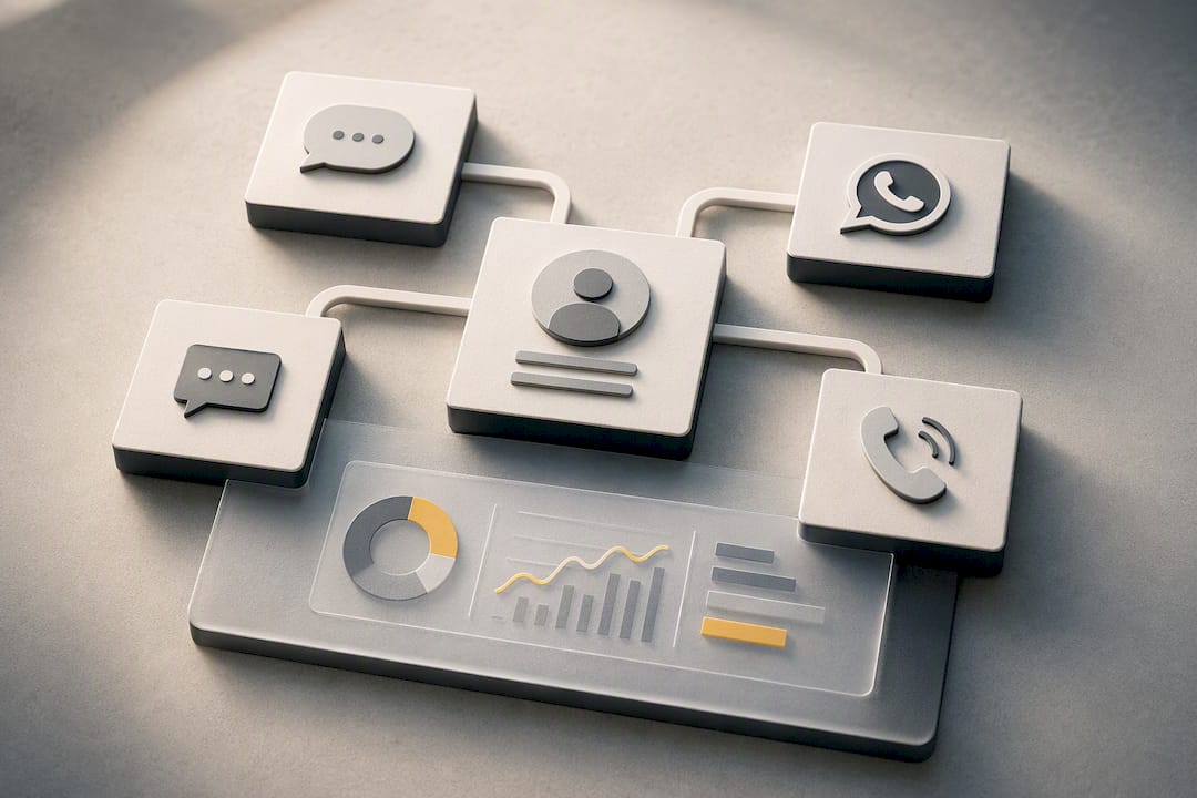 Unified channels sharing customer conversation context