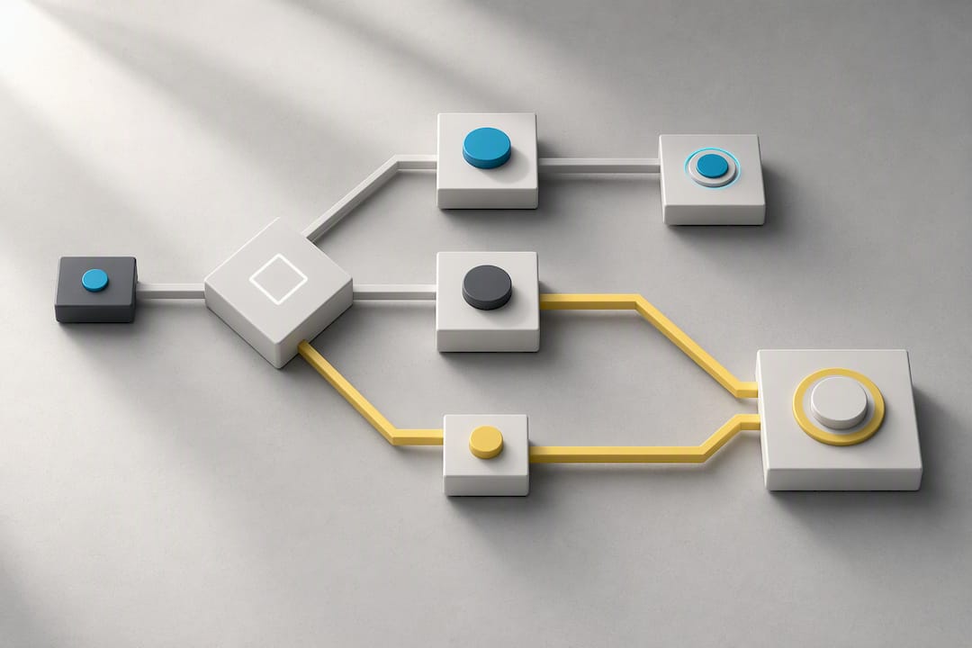 Illustration of AI human review path