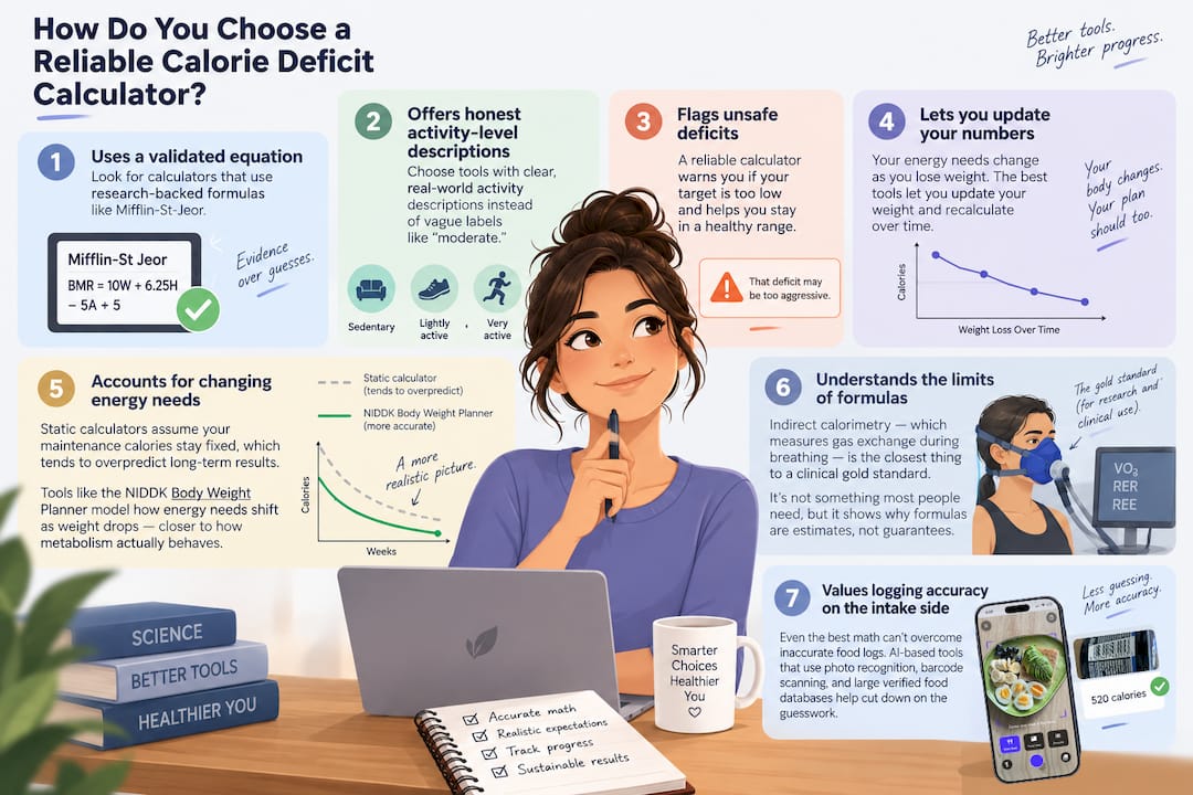 How Do You Choose a Reliable Calorie Deficit Calculator? — overview diagram